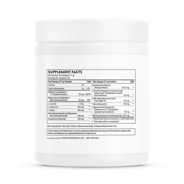 Thorne SynaQuell+ 12.6 oz supplement facts