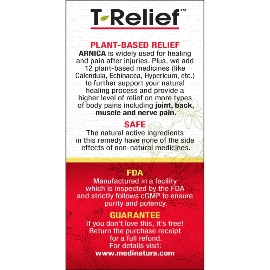 T-Relief Extra Strength Pain Relief Tabs MediNatura