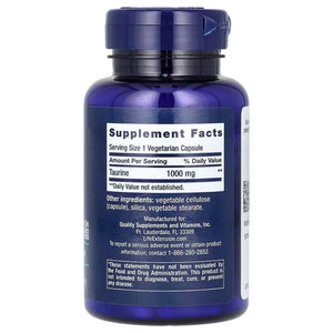 Taurine 1000mg by Life Extension at Nutriessential.com