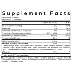 Teen Brain Focus Vitamins+
Codeage