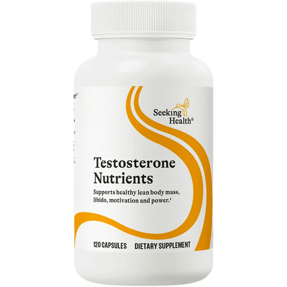Seeking Health Testosterone Nutrients 120 veg capsules – supports healthy testosterone & lean body mass
