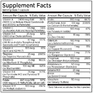 The Big One w/o Iron Metabolic Maintenance