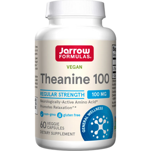 Theanine 100 mg by Jarrow Formulas - 60 Capsules | Regular Strength