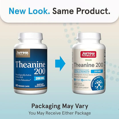 Theanine 200 mg by Jarrow Formulas - New Packaging