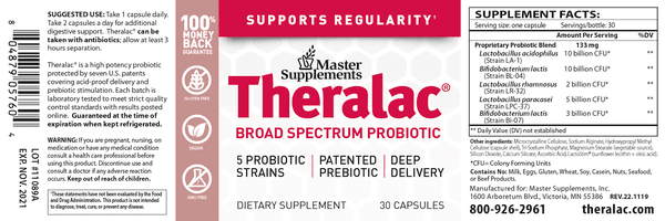 Theralac by Master Supplements Inc. at Nutriessential.com
