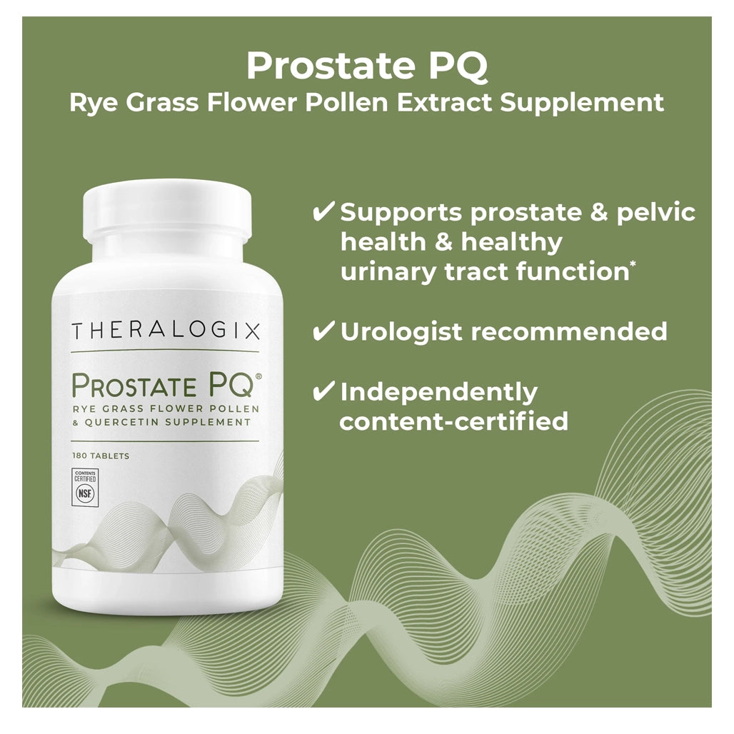 Prostate PQ Rye Grass Pollen Extract Supplement with Quercetin ...