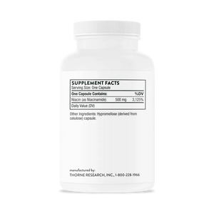 Thorne Niacinamide 180 vegcaps supplement facts