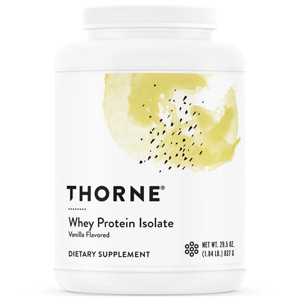 Thorne Whey Protein Isolate Vanilla NSF - 29.5 oz