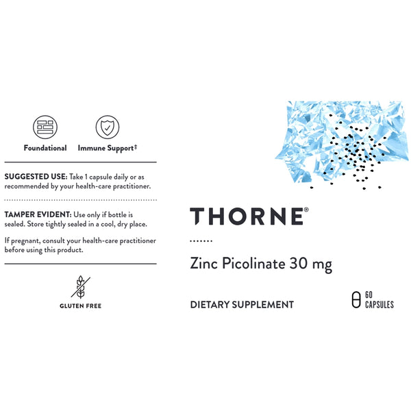 Buy Thorne Zinc Picolinate 30 mg NSF 60 caps