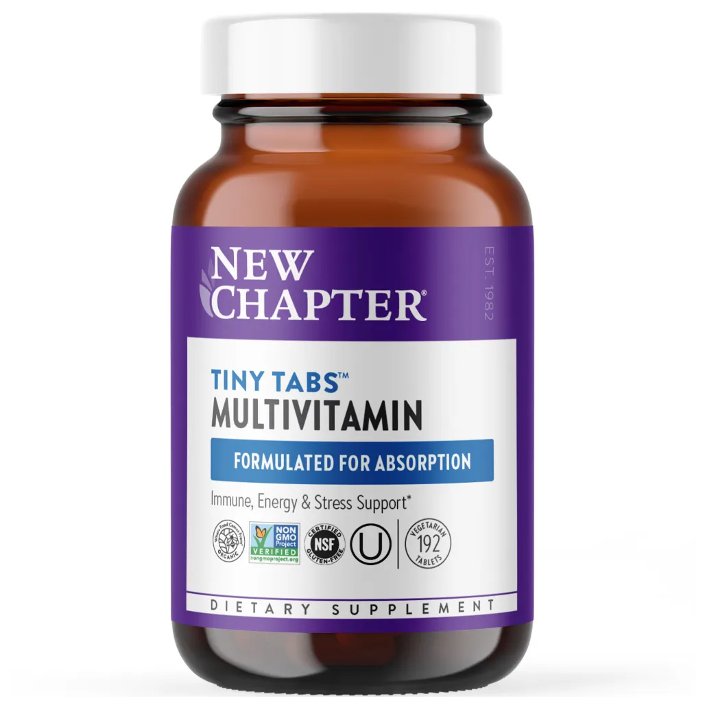 New Chapter Tiny Tabs MultiVitamin - Supports immune system, energy and stress support