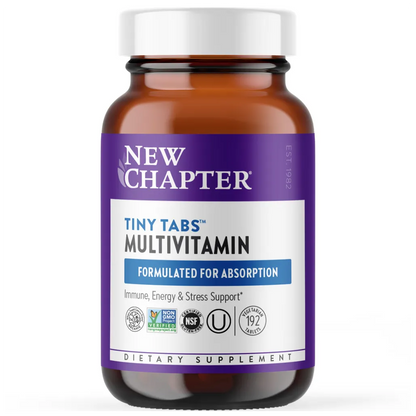 New Chapter Tiny Tabs MultiVitamin - Supports immune system, energy and stress support