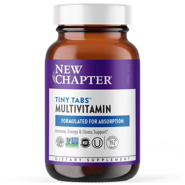 New Chapter Tiny Tabs MultiVitamin - Supports immune system, energy and stress support