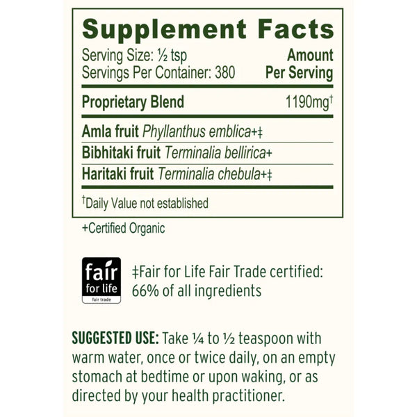 Triphala Powder Banyan Botanicals