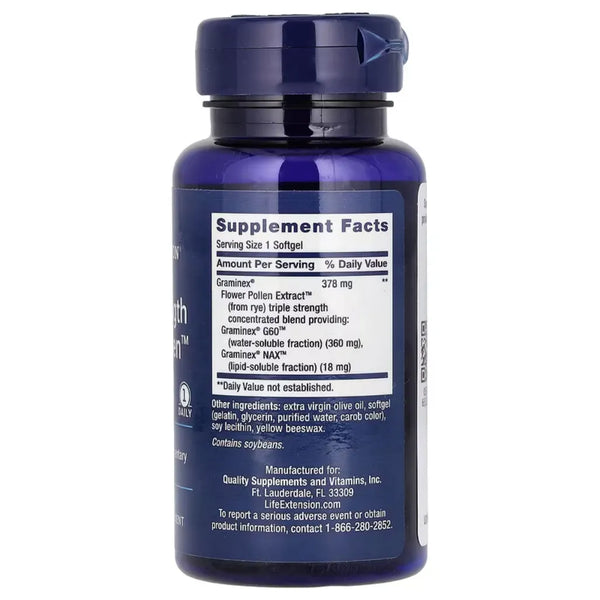 Triple Strength ProstaPollen by Life Extension at Nutriessential.com