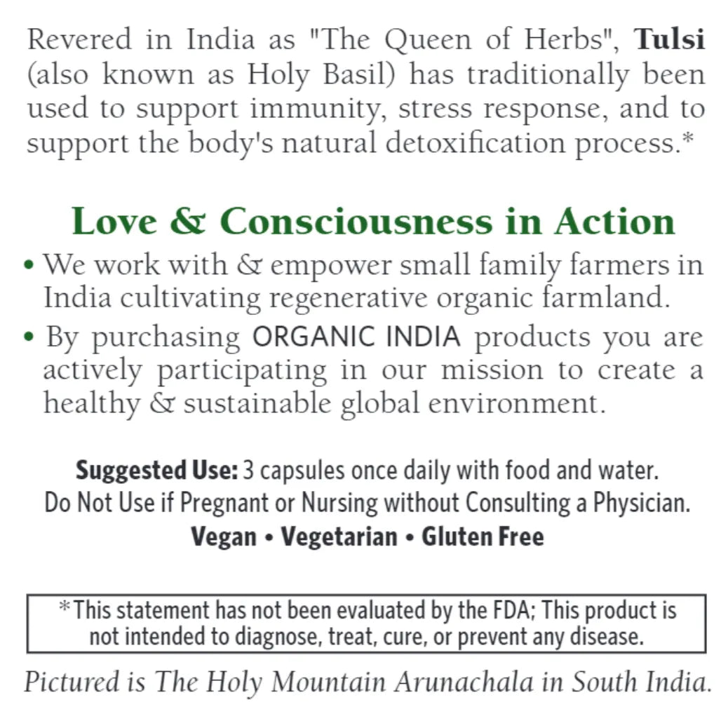 Tulsi-Holy Basil 90 vegcaps by Organic India