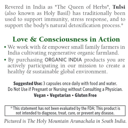 Tulsi-Holy Basil 90 vegcaps by Organic India