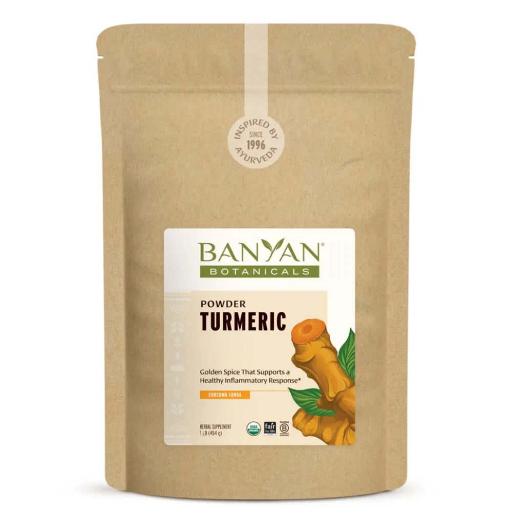 Turmeric Root Powder, Organic 1 lb Banyan Botanicals