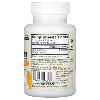 Type 2 Collagen 500 mg 60 caps by Jarrow Formulas at Nutriessential.com