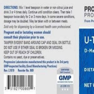 U-Tract (D-Mannose) Progressive Labs