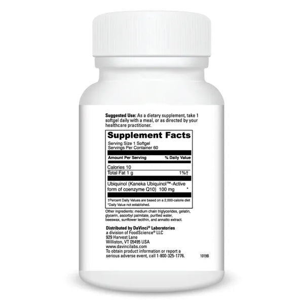 Ubiquinol 100 mg (60 Softgels)