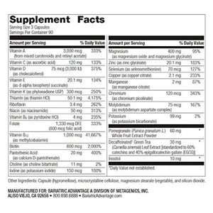 Ultra Multi Formula without Iron supplements facts