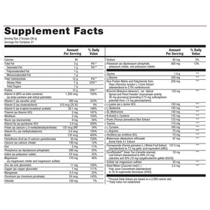 Metagenics UltraClear Renew Berry Flavor supplement facts