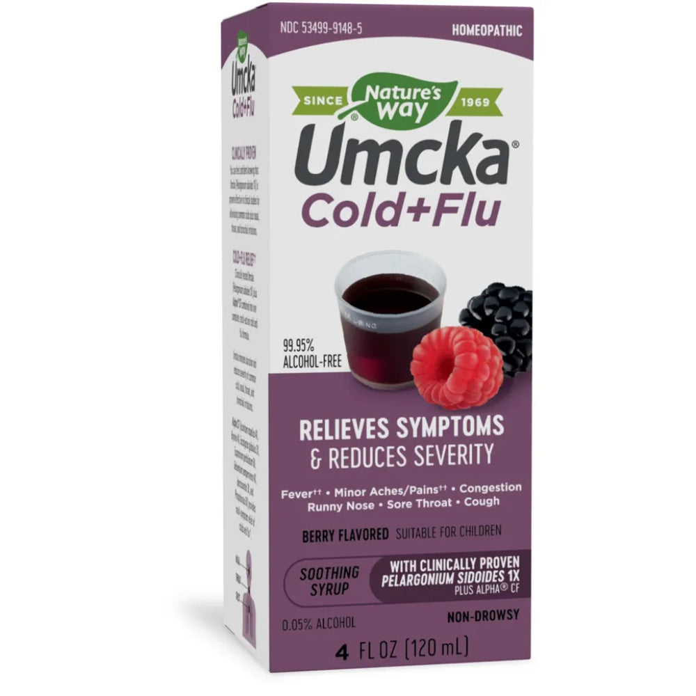 Umcka Cold+Flu Syrup Berry Flavor Natures way