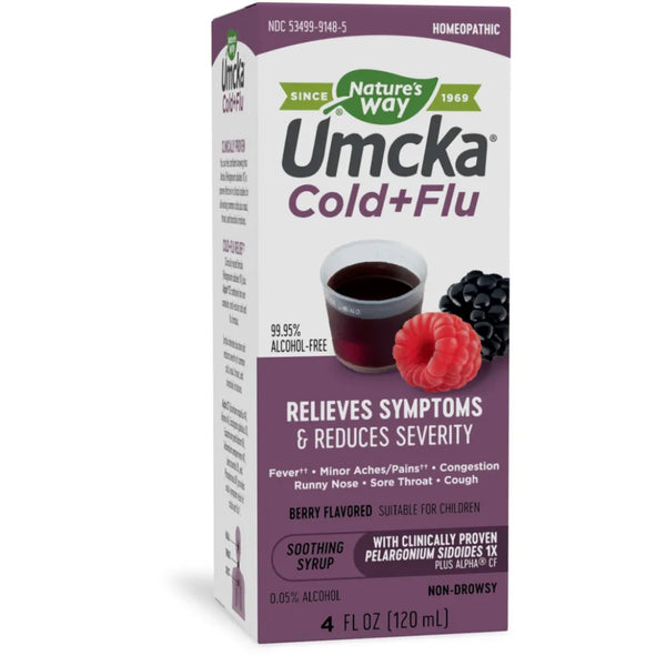 Umcka Cold+Flu Syrup Berry Flavor Natures way