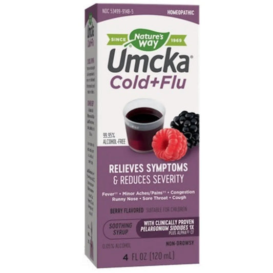 Umcka Cold+Flu Syrup Berry Flavor Natures way