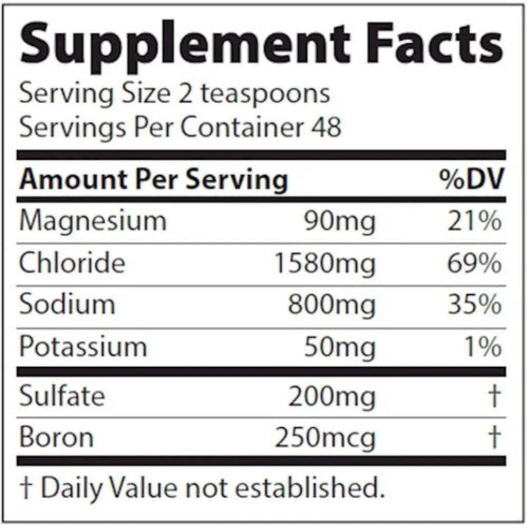 Utah Sea Minerals Trace Minerals Research