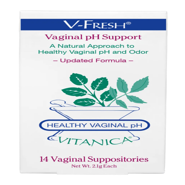 V- Fresh, Vaginal pH Support Suppositories