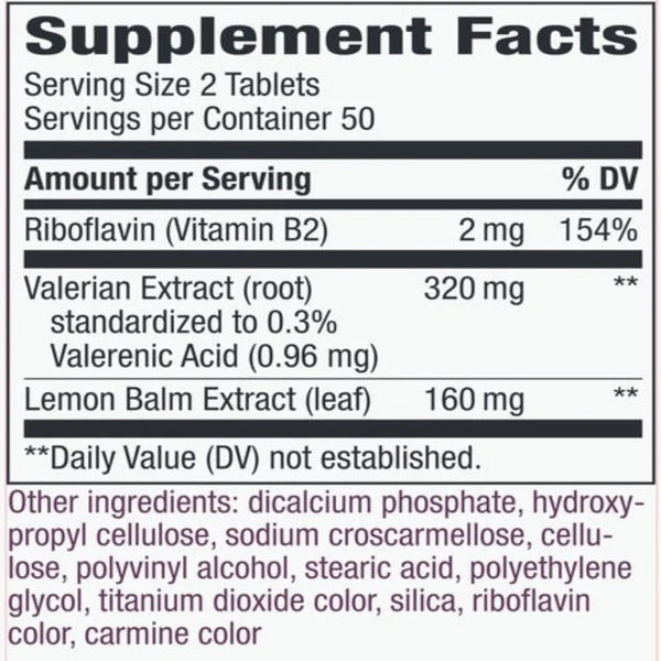 Valerian Nighttime Natural Sleep Aid Natures way