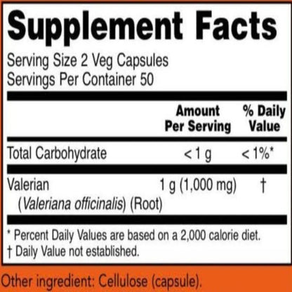 Valerian Root 500 mg NOW