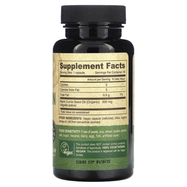 Vegan Black Cumin Seed Oil Deva Nutrition LLC