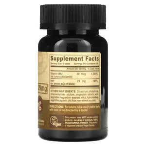 Vegan Chelated Iron 29 mg Deva Nutrition LLC