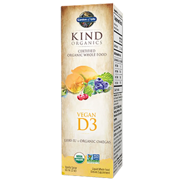 Vegan D3 Spray Organic 2oz Garden of life