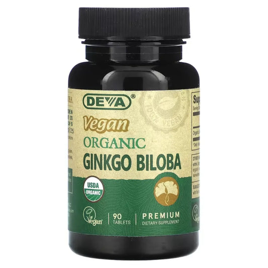 Vegan Ginkgo Biloba Organic Deva Nutrition LLC