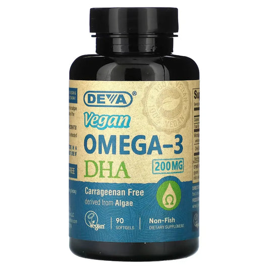 Vegan Omega-3 DHA 200 mg Deva Nutrition LLC