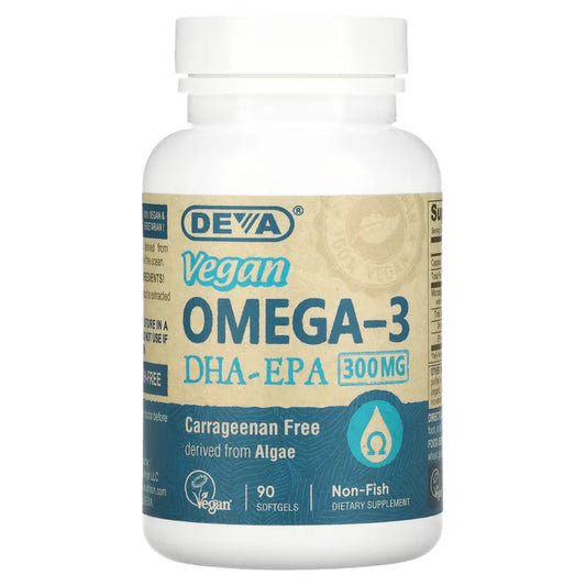 Vegan Omega-3 DHA-EPA 300 mg Deva Nutrition LLC