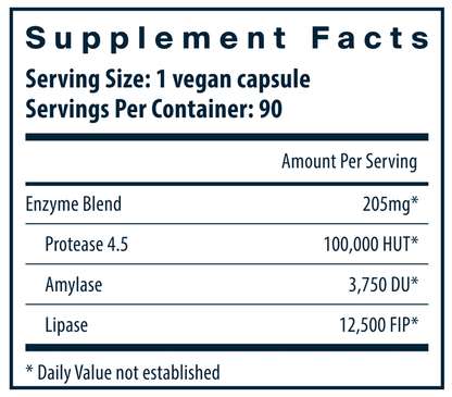 Vegan Pancreatic Enzymes by Vital Nutrients at Nutriessential.com