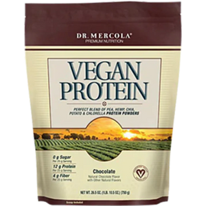 vegan protein chocolate 26.5 oz by dr mercola