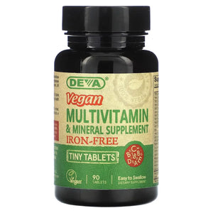 Vegan Tiny Tablets Multivitamin (Iron-Free) Deva Nutrition