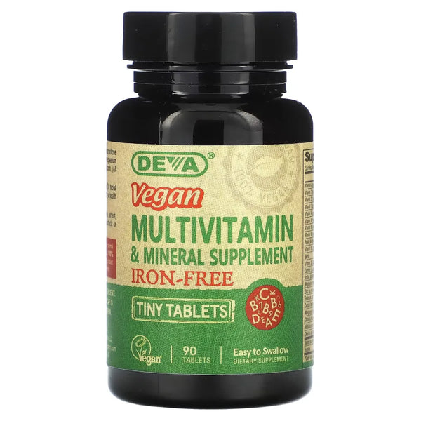 Vegan Tiny Tablets Multivitamin (Iron-Free) Deva Nutrition