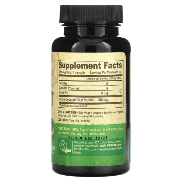 Vegan Virgin Coconut Oil Deva Nutrition LLC