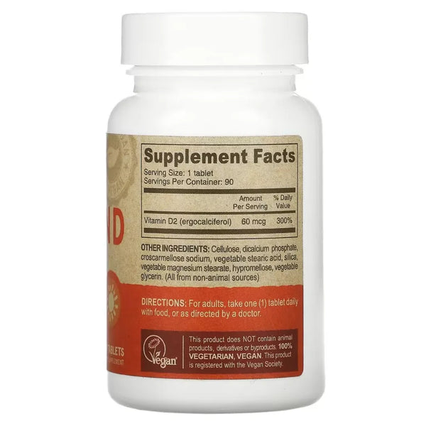 Vegan Vitamin D2 2400 IU Deva Nutrition LLC