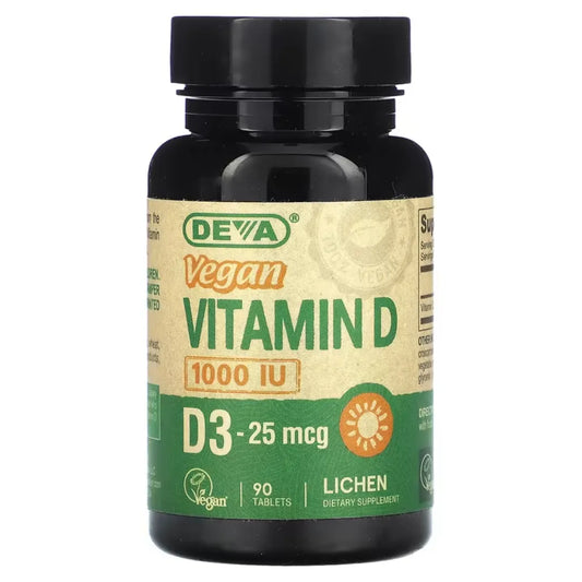 Vegan Vitamin D3 1000 IU Deva Nutrition LLC
