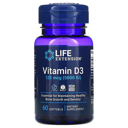 Vegan Vitamin D3 125 mcg Life Extension