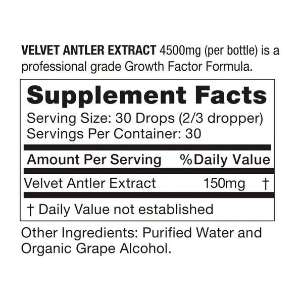 Velvet Antler Extract (VAE) 4500 BioProtein Technology