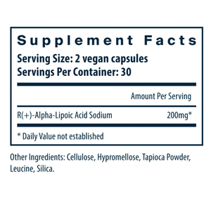 Vital Nutrients Alpha Lipoic Acid 200mg - Helps Maintain Blood Sugar Levels in the Normal Range