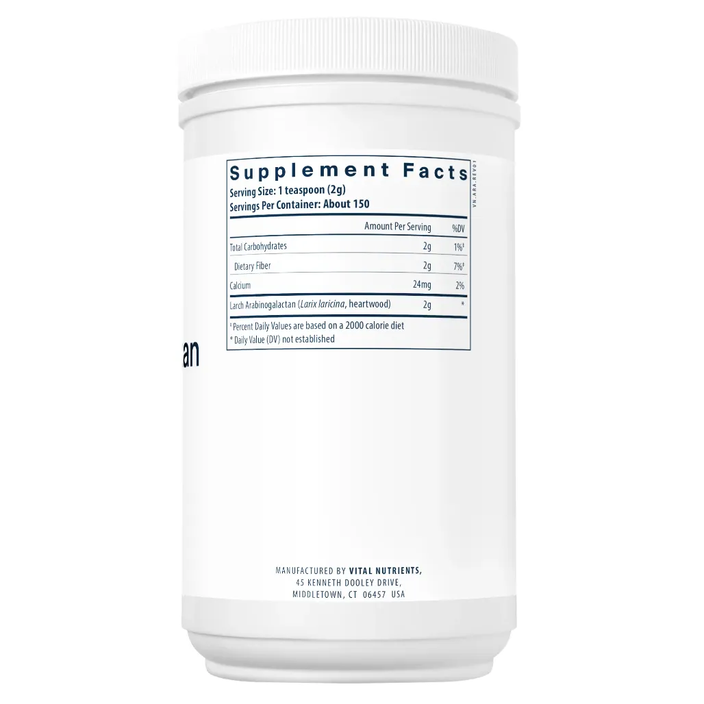 Ingredients of Arabinogalactan Powder Dietary Supplement - Arabinogalactan Powder 2000mg